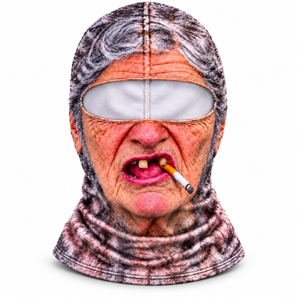 The Grandpa Mask - Funny Old Man Ski Balaclava