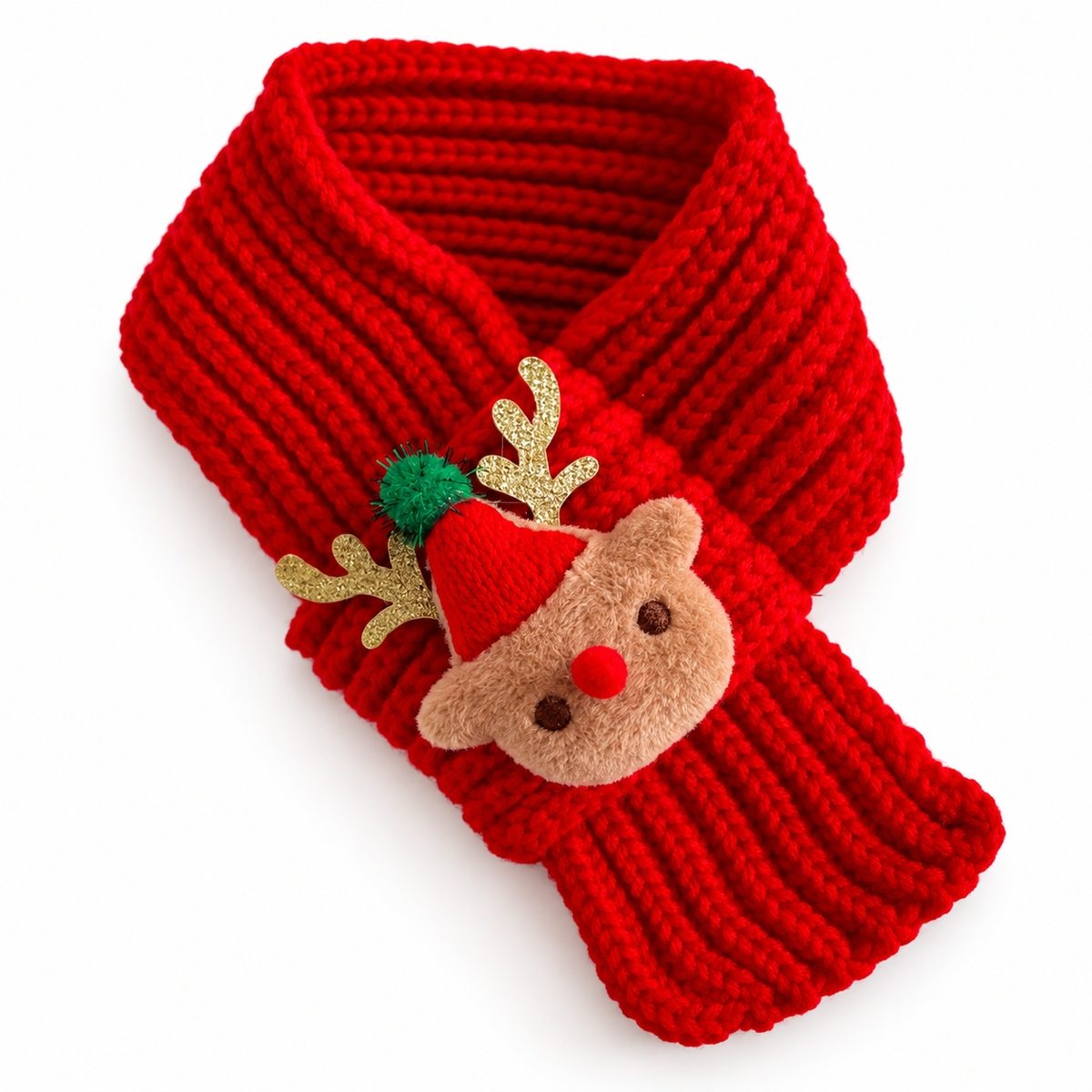Paws & Claus Cute Christmas Pet Scarf