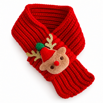 Paws & Claus Cute Christmas Pet Scarf