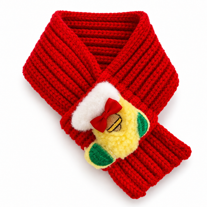 Paws & Claus Cute Christmas Pet Scarf